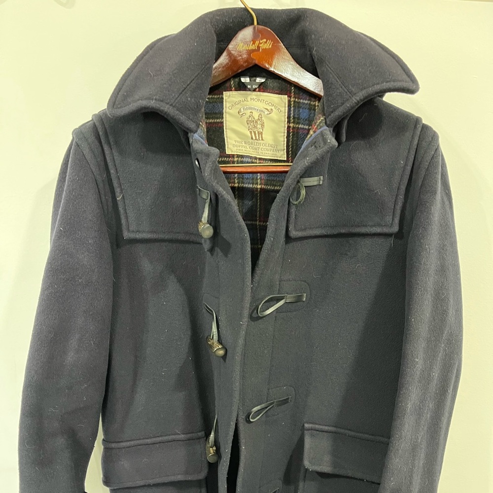 Original Montgomery navy duffle coat Mens medium